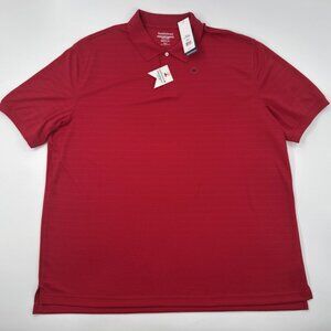 Saddlebred Performance Polo Shirt Mens Big Tall 2XLT Red Golf Stretch Casual NEW